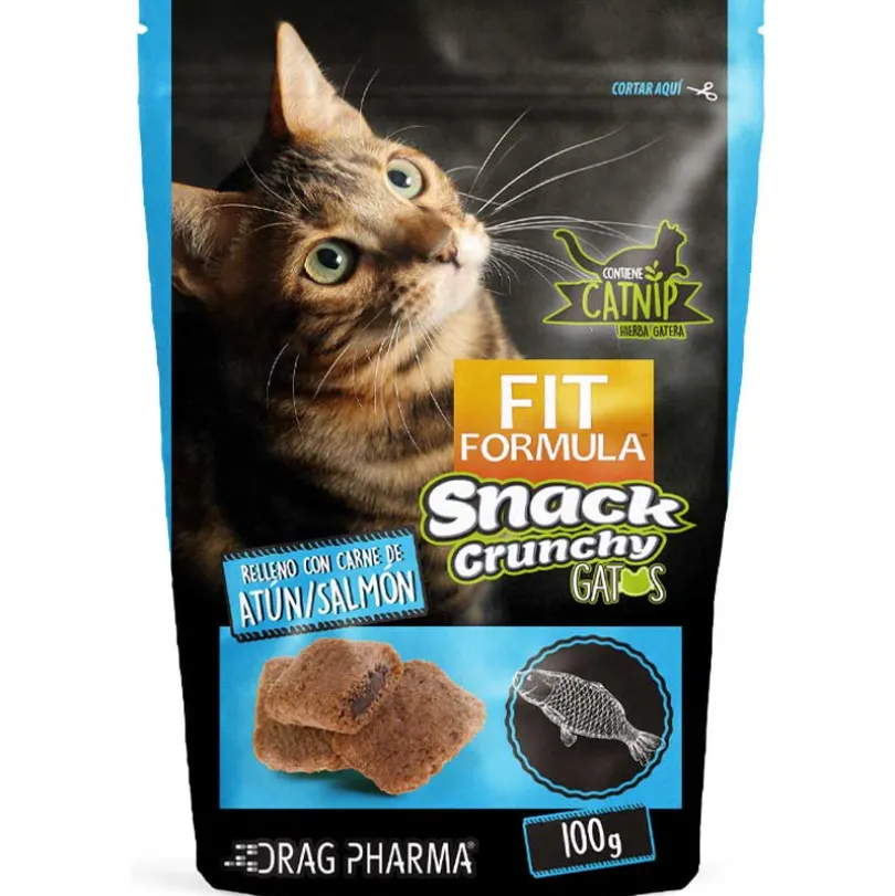 Fit Formula Galletas con Catnip para Gatos Sabor Atún y Salmón 100gr