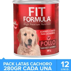 Fit Formula Latas Para Perros Cachorros Pack 12 unidades