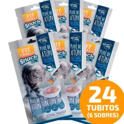 Fit Formula Snack para Gatos Pure de Atún 60gr Pack 6 Sobres