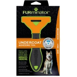 FURminator LONG HAIR deShedding Tools FOR DOG Medium