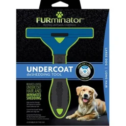 FURminator LONG HAIR deShedding Tools FOR DOG Large