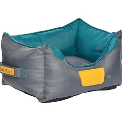 Gigwi Place Cama Cuadrada Gris con Verde Large