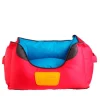 GIGWI PLACE CAMA CUADRADA ROJO/AZUL MEDIUM 55x45x23 cm