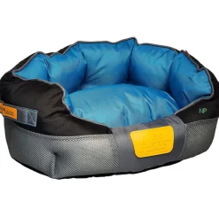 GIGWI PLACE CAMA REDONDA GRIS/AZUL MEDIUM 65x40x20 cm