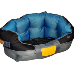 GIGWI PLACE CAMA REDONDA GRIS/AZUL MEDIUM 65x40x20 cm