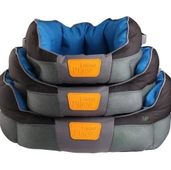 GIGWI PLACE CAMA REDONDA GRIS/AZUL MEDIUM 65x40x20 cm