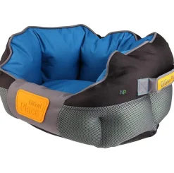 GIGWI PLACE CAMA REDONDA GRIS/AZUL MEDIUM 65x40x20 cm