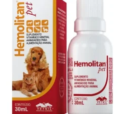 Hemolitan Pet Suplemento Mineral Vitamínico 30ml