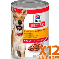 Hills Dog Adulto Pollo y Cebada 370gr X 12 Unidades