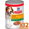 Hills Dog Puppy Pollo y Cebada 370gr Pack 12 Unidades