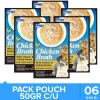 Inaba Churu Broth Pouch Gatos Sabor Pollo y Ostiones 50gr Pack 6 Unidades