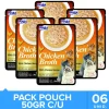 Inaba Churu Broth Pouch Gatos Sabor Pollo 50gr Pack 6 unidades