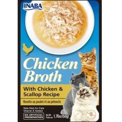 Inaba Churu Broth Pouch Gatos Sabor Pollo y Ostiones 50gr