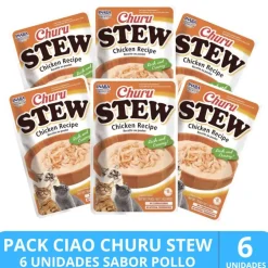 Inaba Churu Cat Stew Chicken 40gr PACK 6 Unidades