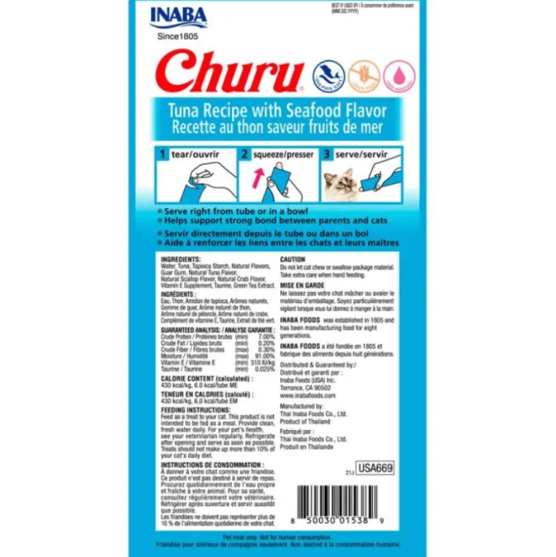 Inaba Ciao Churu Atún y Mariscos (56gr)