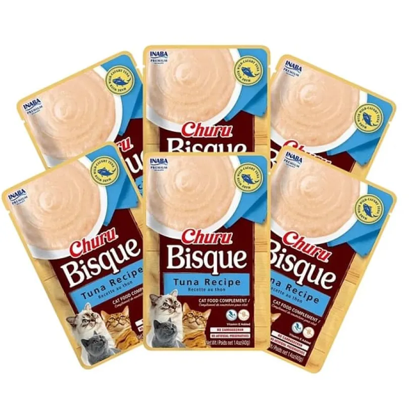 Inaba Ciao Churu Cat Bisque Tuna 40gr PACK 6 Unidades