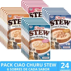 Inaba Ciao Churu Cat Stew Pack Degustacion 24 unidades