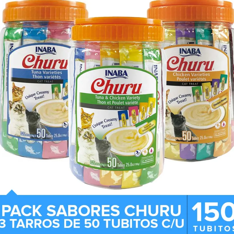 Inaba Ciao Churu Mega Pack Sabores 150 Tubitos