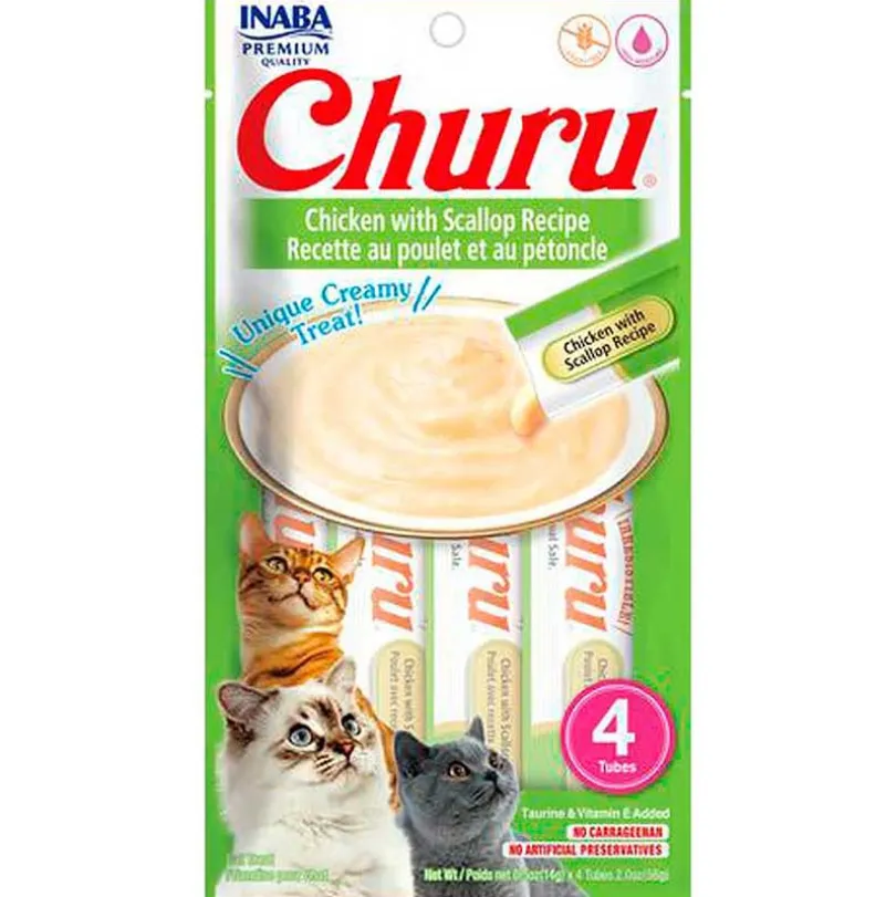 Inaba Ciao Churu Pollo y Ostiones (56gr)