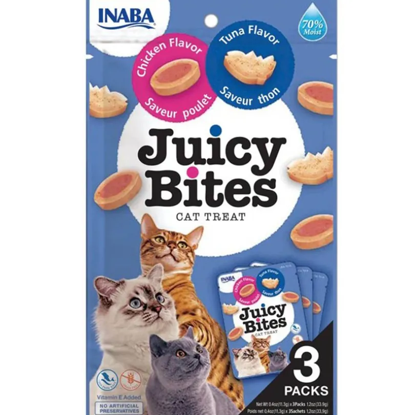 Inaba Juicy Bites Atún y Pollo 33.9gr