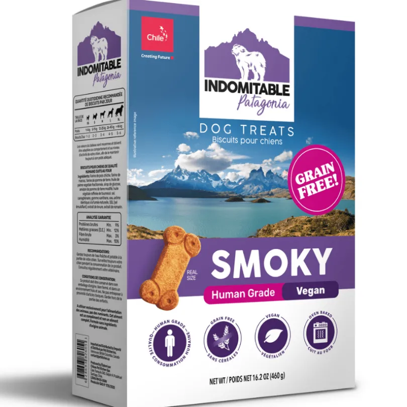 Indomitable Perro Galletas Horneadas Grain-Free Smoky 460 g