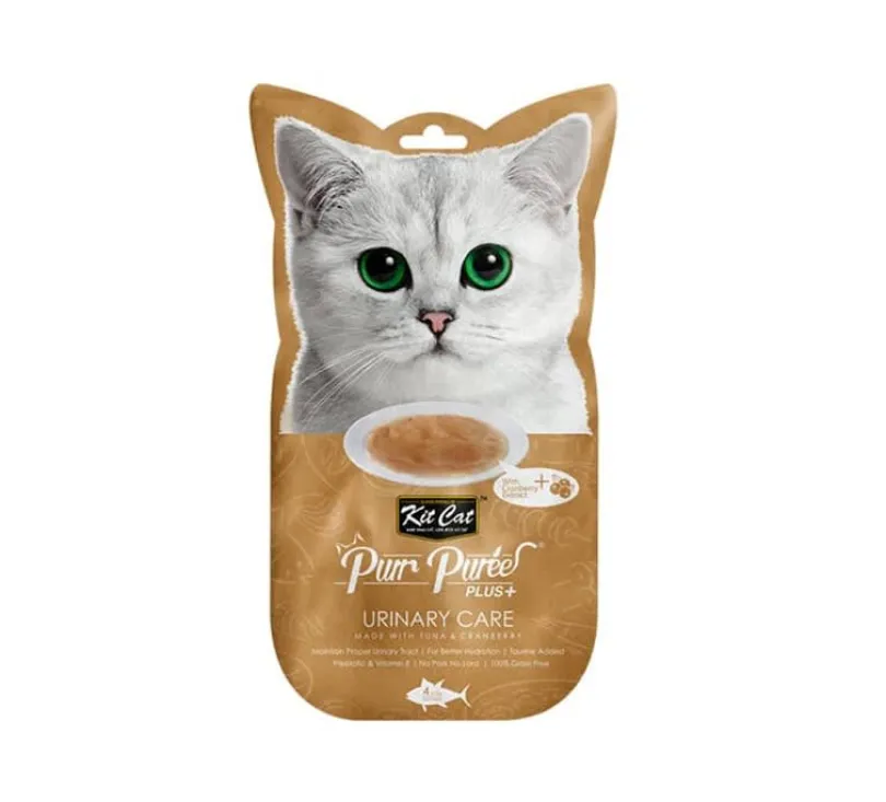 Kit Cat Plus+ Tuna & Cramberry (Urinary Care) 4 x15gr