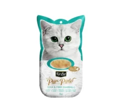 Kit Cat Plus+ Tuna & Fiver Hairball 4 x15gr