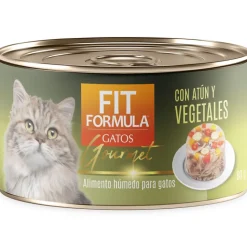 Lata Fit Formula Gato Gourmet Sabor Atún y Vegetales 80gr PACK 48 unidades