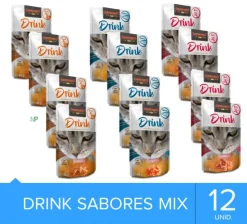 Leonardo Drink Pouch Mix 12un (4 Cada Sabor)