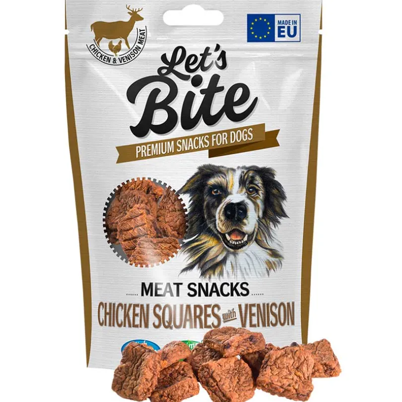 Let’s Bite Meat Snacks Chicken Squares With Venison 80grs