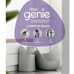 Litter Genie Pail Design Plus Basurero para arena sanitaria