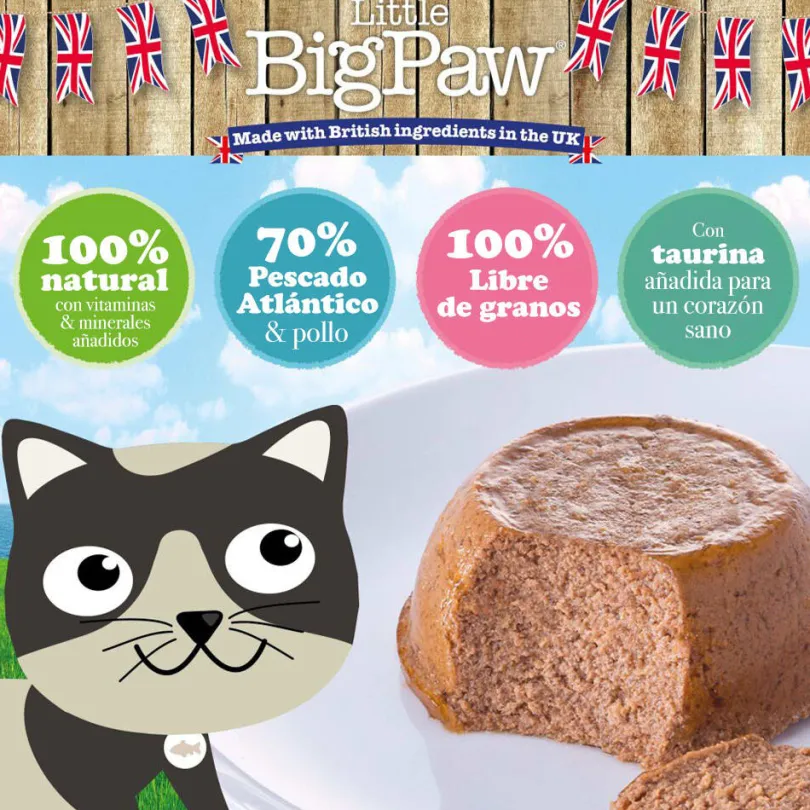 Little Big Paw Snack para Gatos Sabor Atún Atlantico 85gr