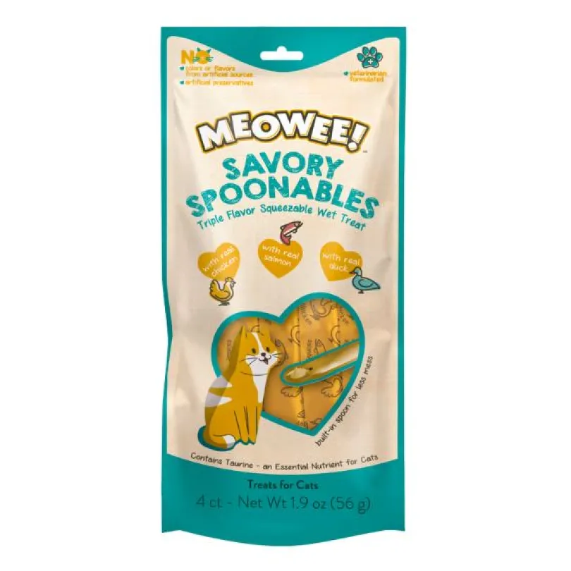 MEOWEE SPOON CHICKEN SALMON AND DUCK 56GR