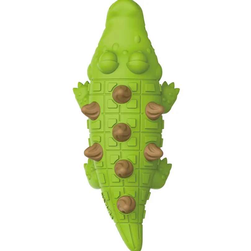 Natura Nourish Treatricks Treat Cocodrilo Juguete con premios sabor pollo para perros