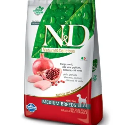 Natural and Delicious Grain Free Canine Pollo y Granada Adult Medium 10.1kg