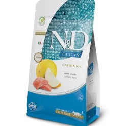 Natural And Delicious Ocean Felino Castrado Sabor Salmón 1.5kg