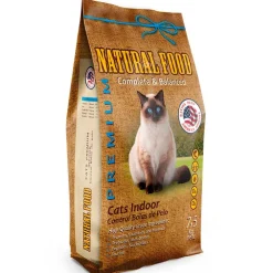 Natural Food Cats Adult Indoor Hairball Control 7,5kg