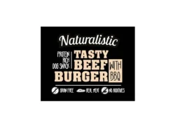 Naturalistic Dog Premium Tasty Beef Burgerwith BBQ 220gr