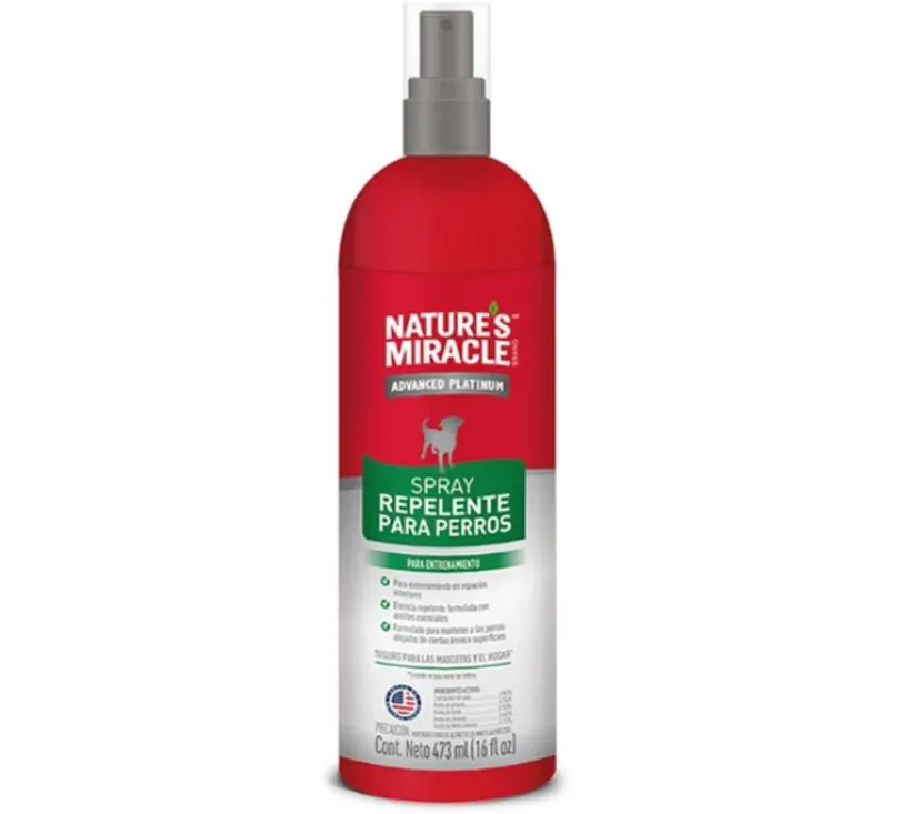 Nature's Miracle Repelente para perros Advanced Platinum Spray 473ml
