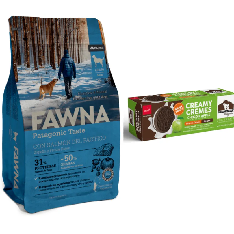Pack Especial: Fawna Senior 3kg + Galletas Manzana Indomitable de Regalo