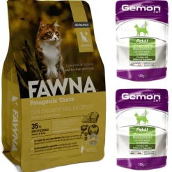 Pack Gato Urinario Fawna 7,5kg + 2 Pouch Gemon Adulto Regalo