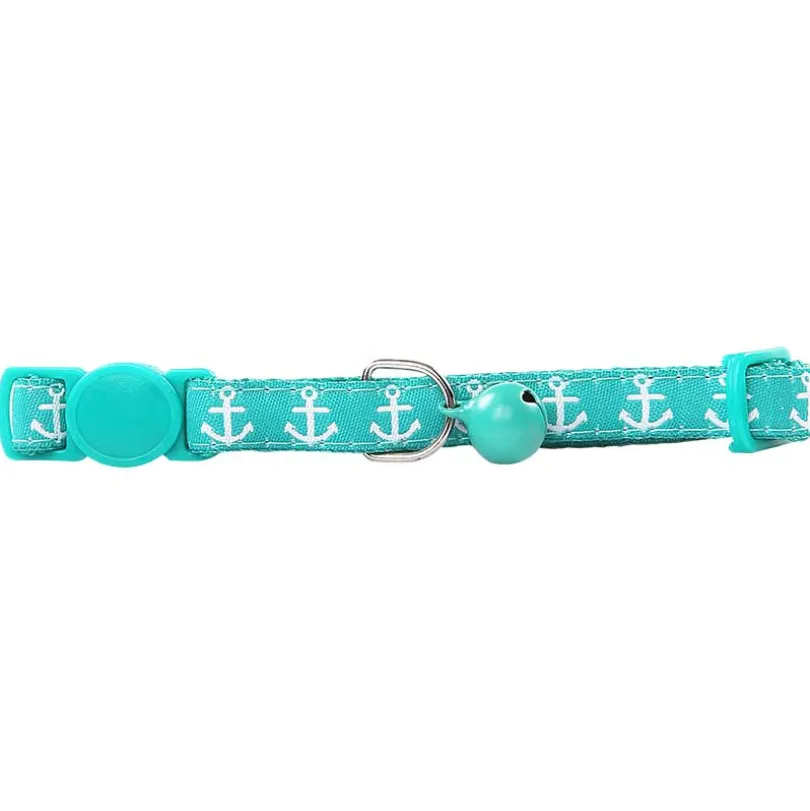 Pawise Collar Gato Color Verde y Anclas