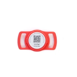 Placa de Identificación Inteligente para Mascotas - Sujetador de AirTag - TN005 Rojo
