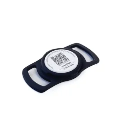 Placa de Identificación Inteligente para Mascotas - Sujetador de AirTag - TN005 Negro