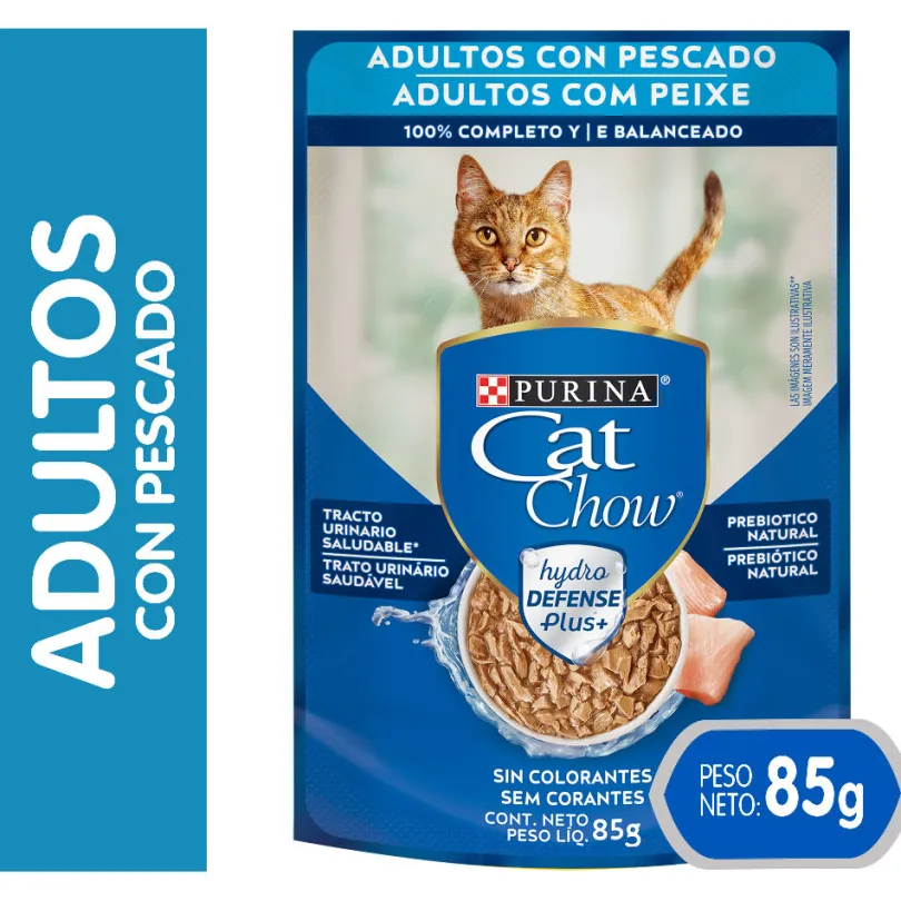 Purina Cat Chow Hydro Adultos Pescado 85gr