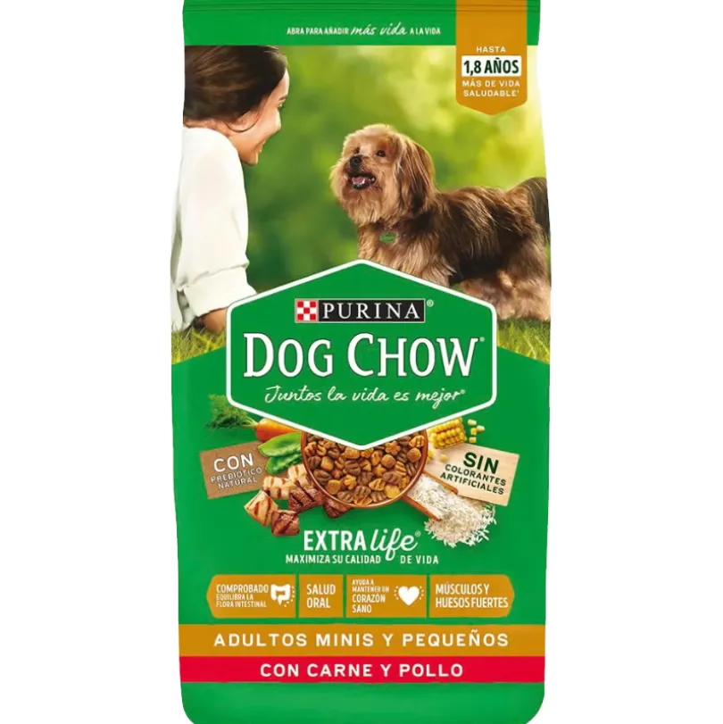 Purina Dog Chow Adultos Razas Pequeñas Carne y Pollo 18kg