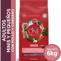 PURINA® ONE® Adulto Mini y Pequeño Pollo y Cordero 6kg