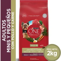 PURINA® ONE® Adulto Mini y Pequeño Pollo y Carne 2kg