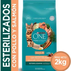 PURINA® ONE® Esterilizado Pollo y Salmón 2kg
