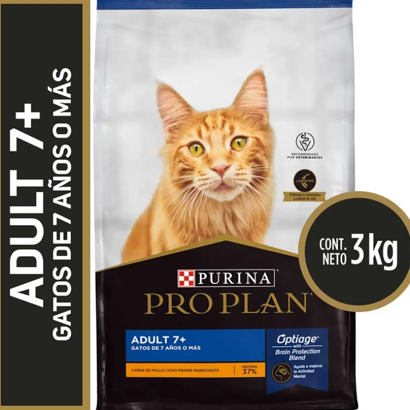 Purina Pro Plan Cat Adult +7 con OptiAge 3kg